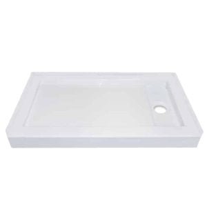 Single Threshold Linear Drain Pet Shower Base