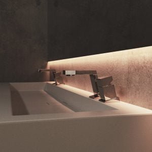 TWO HOLE BATHROOM FAUCET