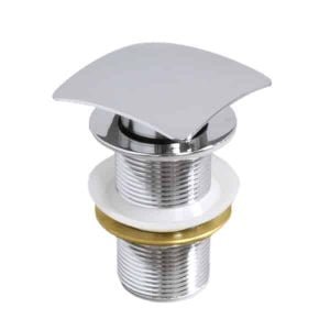 1-1/4” Square Push Drain Without Overflow (900007C) BASIN DRAINS