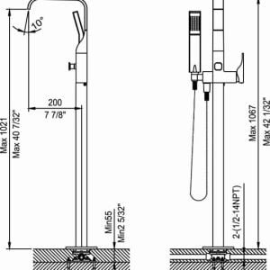 802180C FREESTANDING FAUCETS