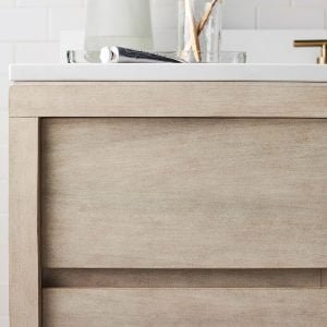 Flat Panel Single Bathroom Vanity closeup