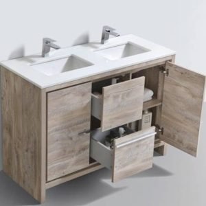 Freestanding Double Bathroom Vanity with Quartz Vanity Top