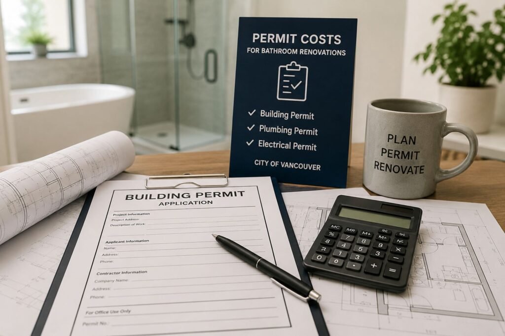 bathroom remodel cost permits